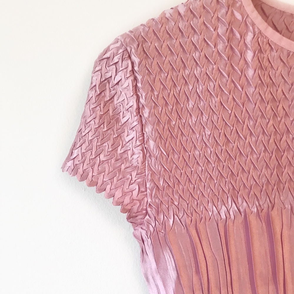 Vintage pink metallic t-shirt